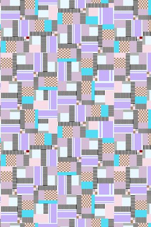 小方块印花华亿平台图片