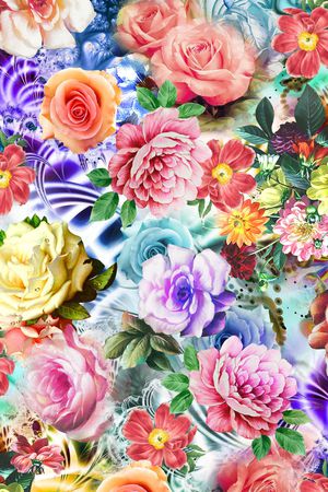 抽象印花华亿平台图片