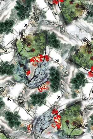 清爽印花华亿平台图片