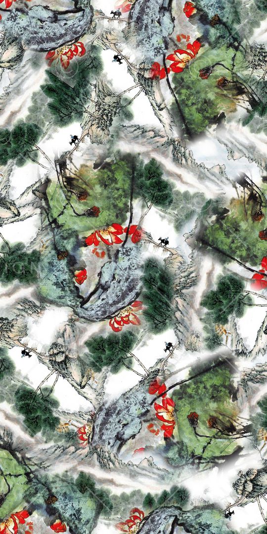 清爽印花华亿平台图片