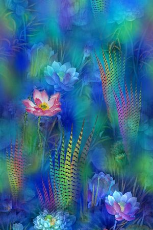 中国风印花华亿平台图片