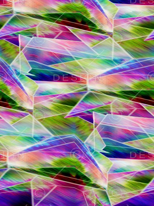 不规则几何印花华亿平台图片