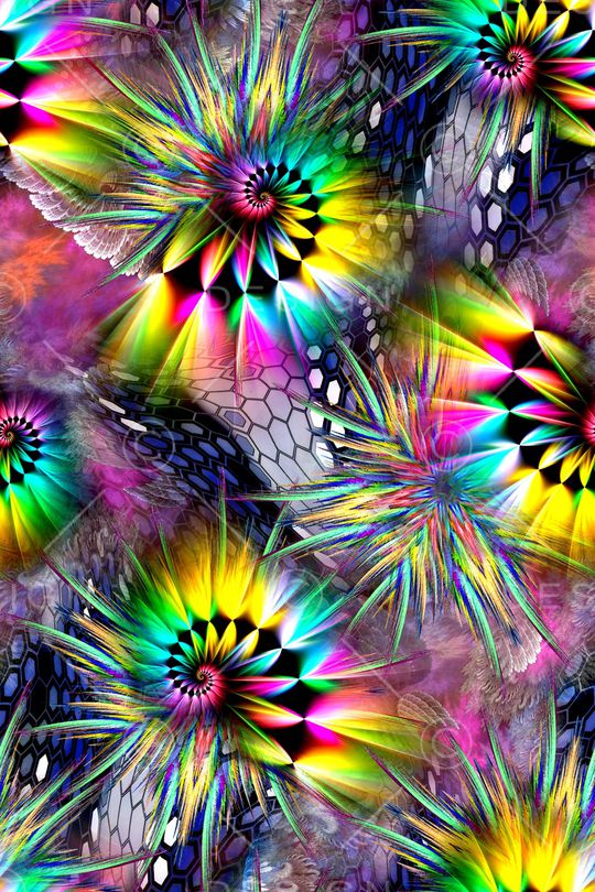 抽象印花华亿平台图片