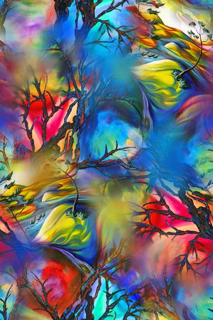 抽象印花华亿平台图片