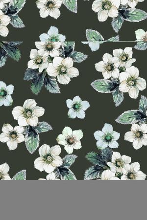 水彩花卉印花华亿平台图片