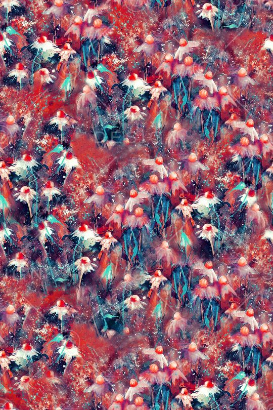 小碎花印花华亿平台图片