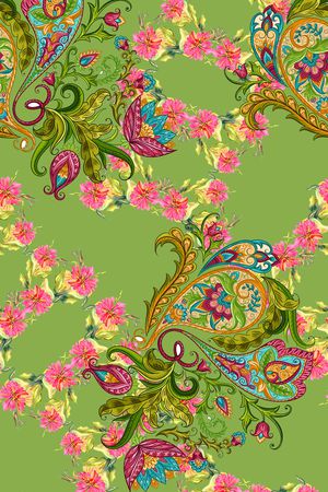 佩斯利印花华亿平台图片