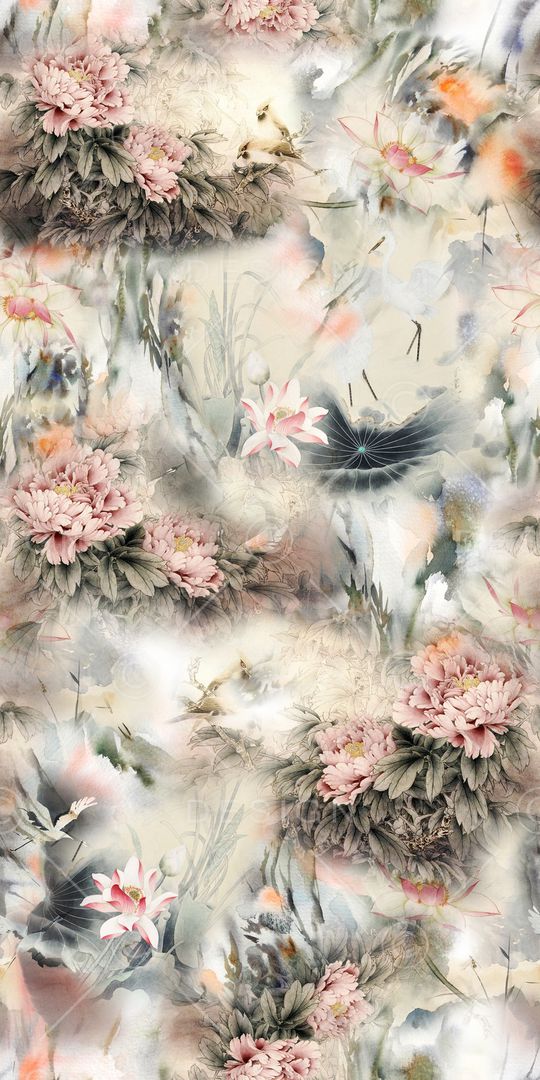 羽毛印花华亿平台图片