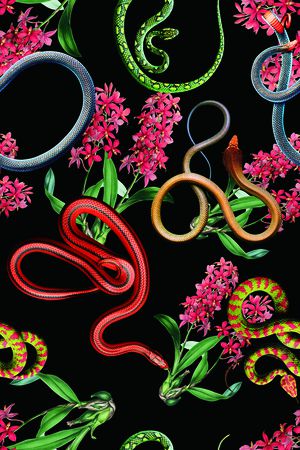 潮流图案印花华亿平台图片