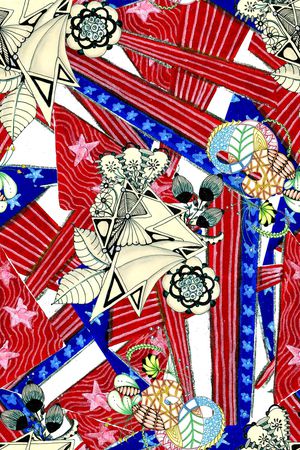 抽象印花华亿平台图片