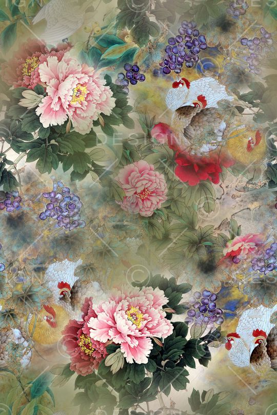 中国风印花华亿平台图片