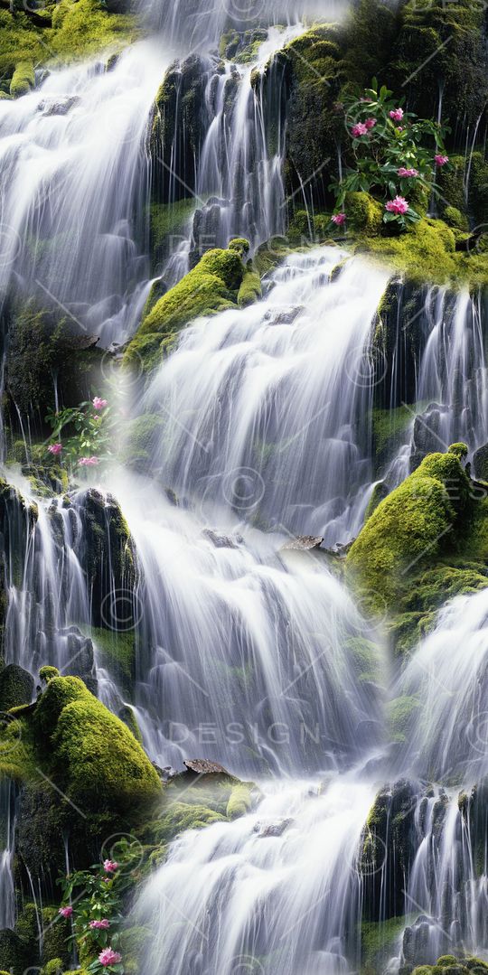 瀑布印花华亿平台图片