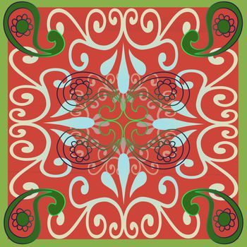 772897-170114民族风主题丝巾(佩斯利