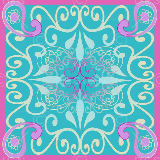 风格化花卉印花华亿平台图片