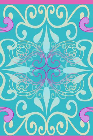 风格化花卉印花华亿平台图片