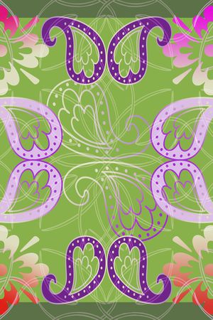 风格化花卉印花华亿平台图片