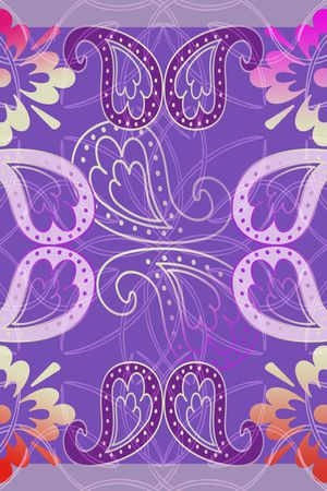 风格化花卉印花华亿平台图片