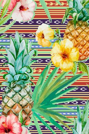 菠萝印花华亿平台图片