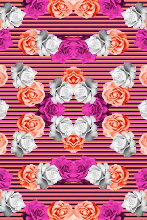 条纹印花华亿平台图片