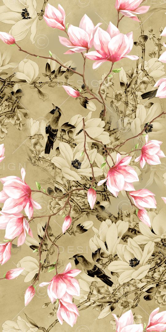 花鸟印花华亿平台图片