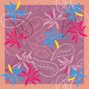 丝巾围巾秀场印花华亿平台图片