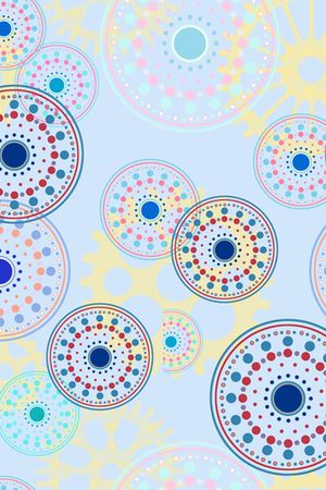 装饰、圆、齿轮印花华亿平台图片