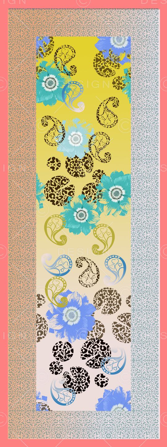 风格化花卉印花华亿平台图片