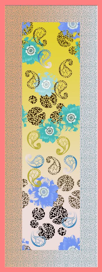 773187-170114民族风主题丝巾(佩斯利