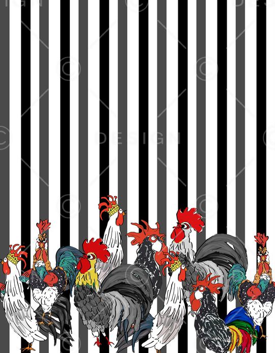 公鸡印花华亿平台图片