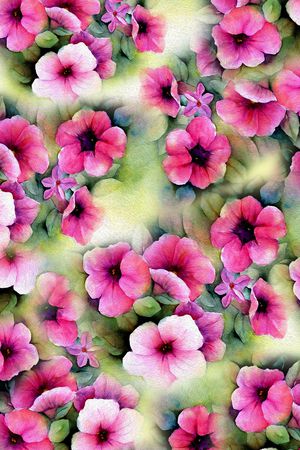 水彩印花华亿平台图片