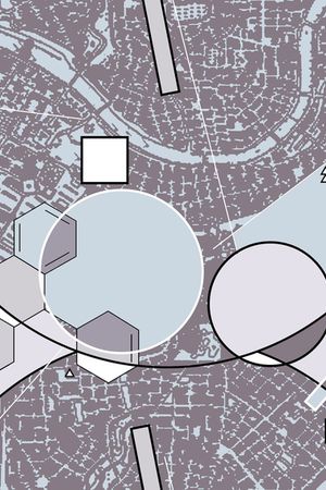 几何形印花华亿平台图片