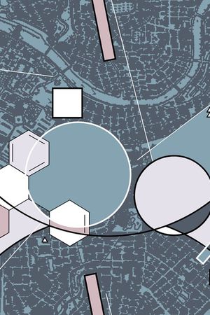 几何形印花华亿平台图片