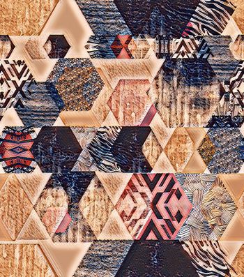 色块印花华亿平台图片