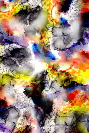 水彩印花华亿平台图片