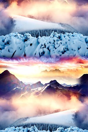 山脉印花华亿平台图片