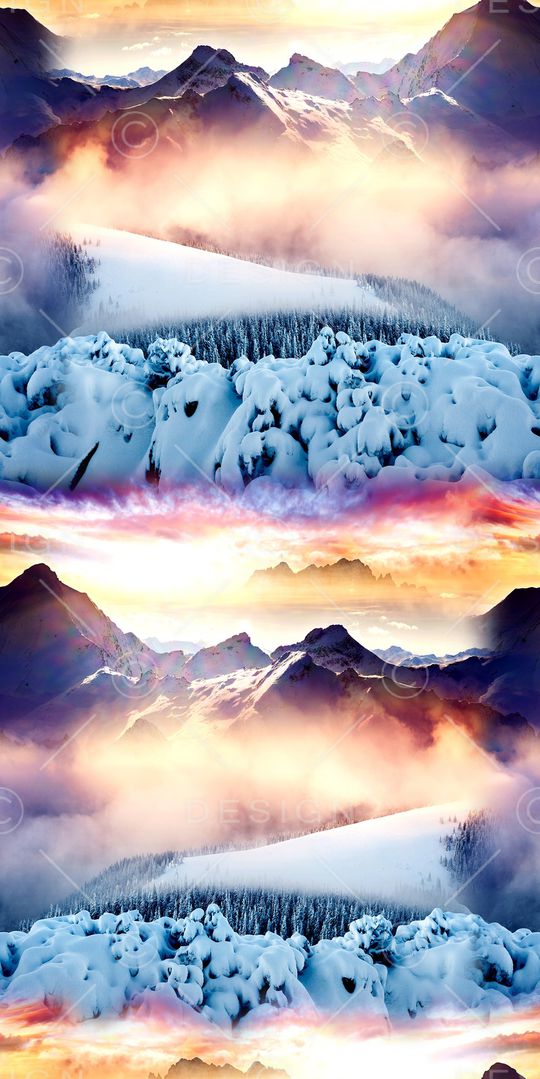 山脉印花华亿平台图片