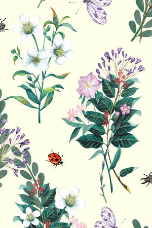 手绘花卉印花华亿平台图片