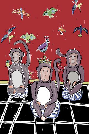 大牌T恤男装印花印花华亿平台图片