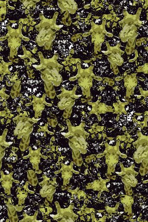 动物纹印花华亿平台图片