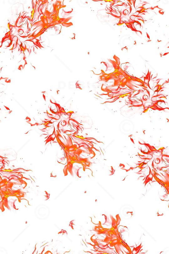 火焰鸡印花华亿平台图片