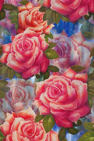 玫瑰印花华亿平台图片