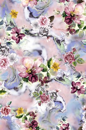 水彩印花华亿平台图片