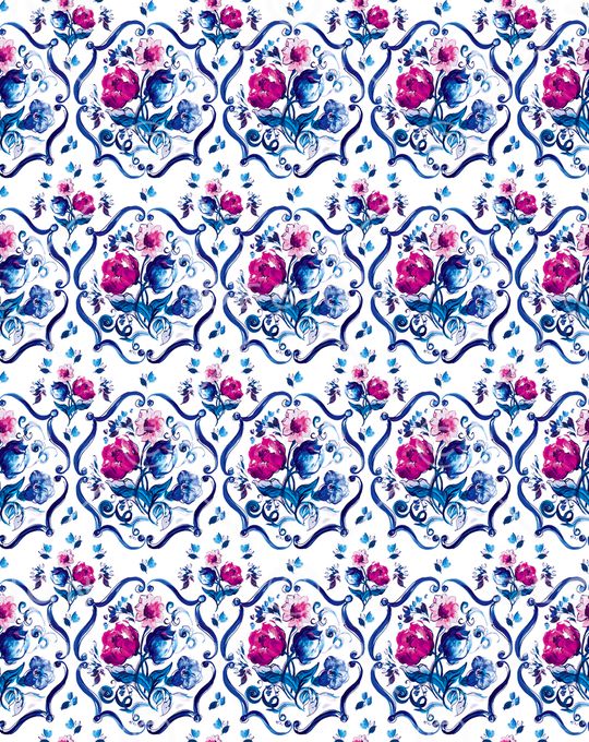 玫瑰印花华亿平台图片