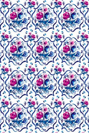 玫瑰印花华亿平台图片