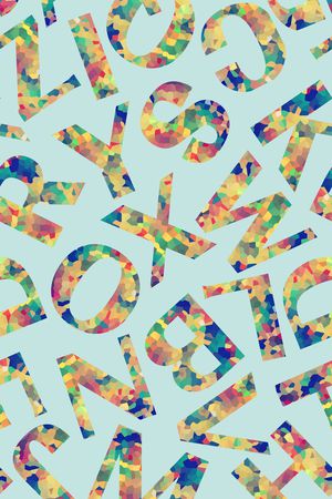 马赛克印花华亿平台图片