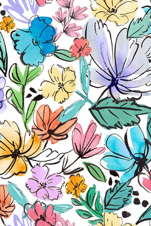 小清新童装花卉印花华亿平台图片