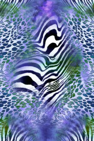 斑马纹印花华亿平台图片