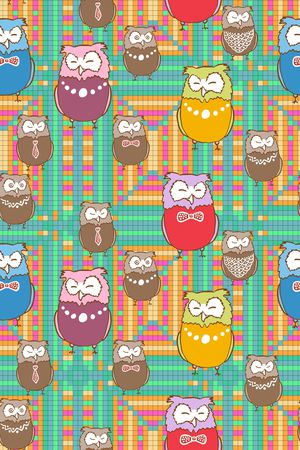 猫头鹰印花华亿平台图片