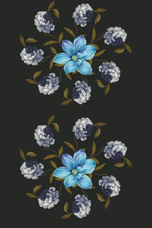 复古印花华亿平台图片