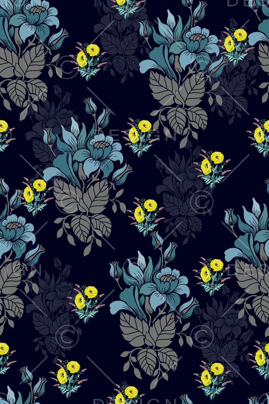 牡丹印花华亿平台图片